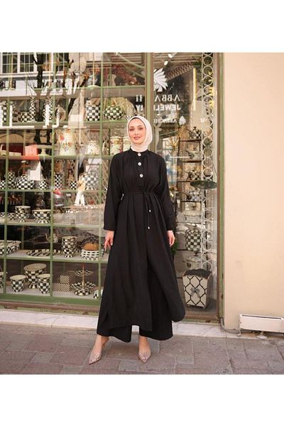 Tebrikler tekstil Women's Summer Long Hijab Suit Model G3390
