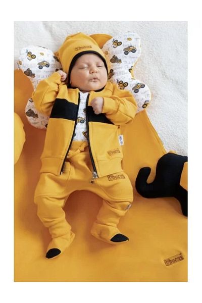 Nicol Boots 'Big Trucks' Collection 2021 Yellow Size 68