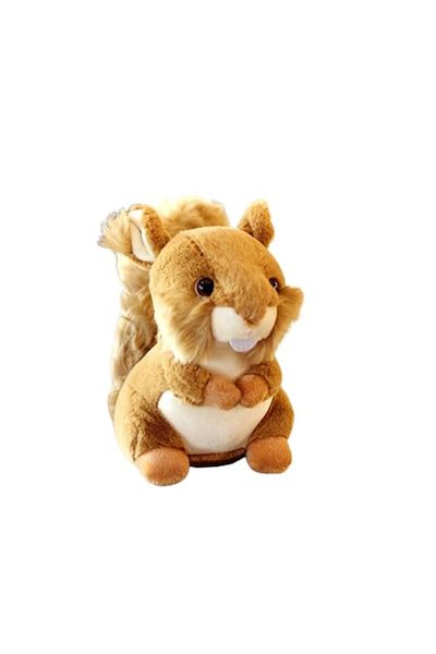 OEM Pachet promoțional: Jucărie de pluș, Veveriță, Maro deschis, 22 cm + Set de modelare Smart Clay, 12 pungi, Accesorii