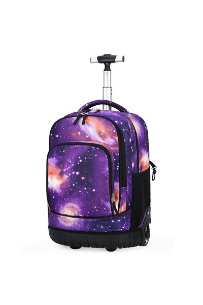 VisionHub Ghiozdan școlar multifuncțional cu roți, rucsac de mare capacitate, fete și băieți, școală, călătorie