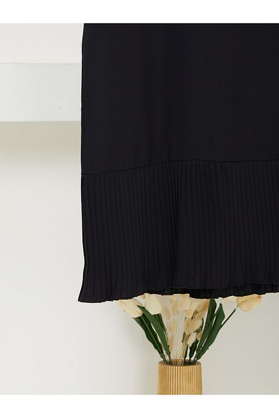 BETES Women's Hijab Pleated Underwear Skirt Lengthener Petticoat Pleated Pleated
