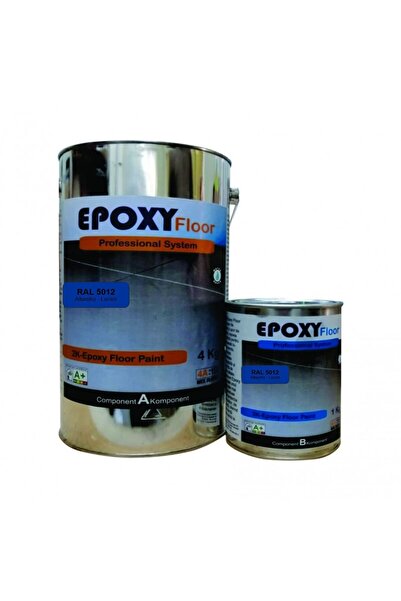 OEM Vopsea Epoxidica Garaj Albastru RAL 5012-Trafic Auto 5 Kg Epoxy Floor