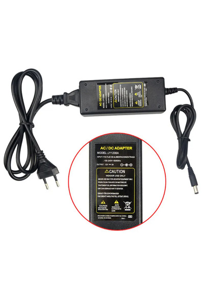 DEMİRLED 12 Volt 5 Amper Plastik Kasa Masa Tipi Adaptör Laptop Tip IP20 İç Me...