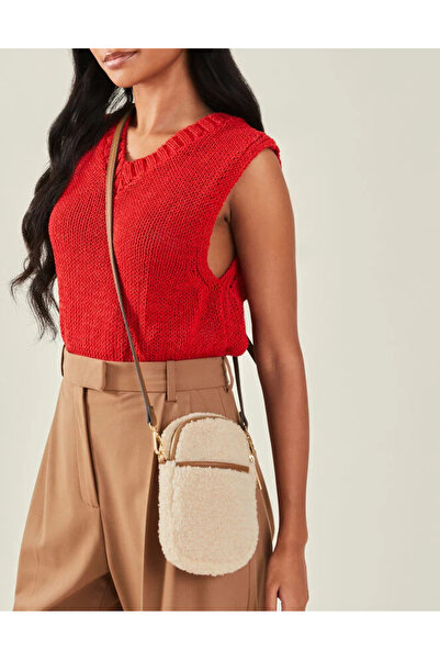 Accessorize Kürklü Telefon Çantası