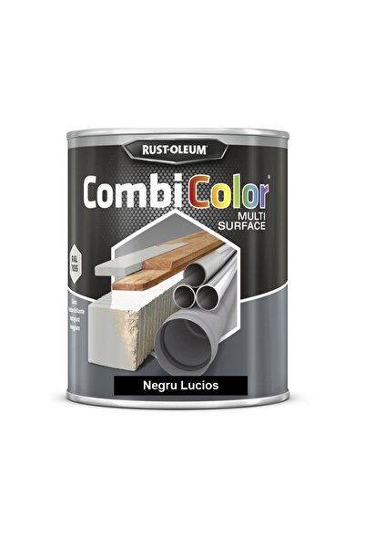 OEM Vopsea CombiColor Multi-Suprafete Negru Lucios 750 ml