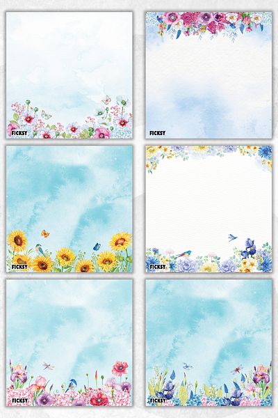 Ficksy Flower Memo Pad - 9*9 cm Size - 50 Sheets - Notepad - Memopad - Note Paper - to Do List - Notebook