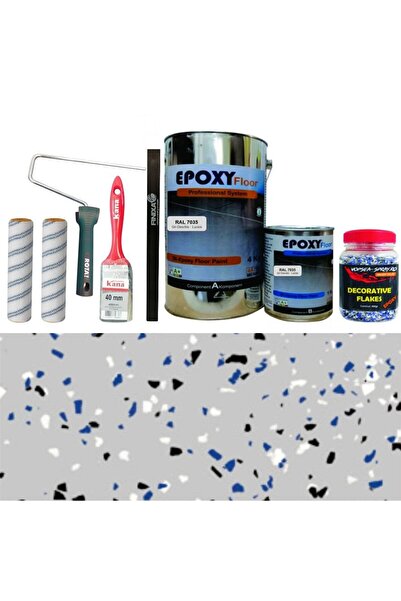 OEM Kit Complet Vopsea Epoxidica Gri Deschis RAL 7035