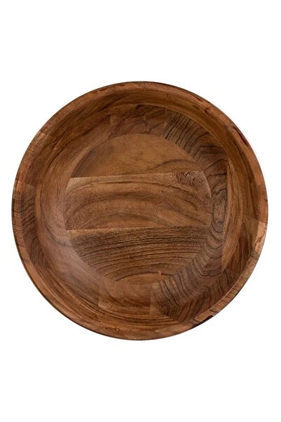 divendi-ro Salad bowl, wooden, diameter 29x10.5cm, capacity 3.5L, brown