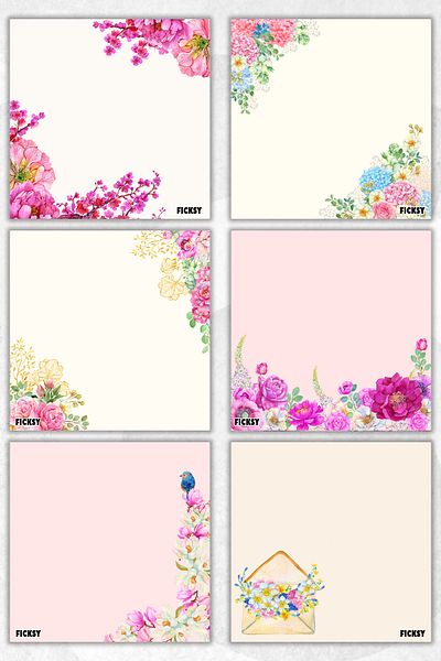 Ficksy Flower Memo Pad - 9*9 cm Size - 50 Sheets - Notepad - Memopad - Note Paper - to Do List - Notebook