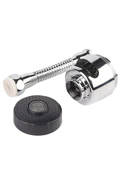 OEM Faucet extender, economizer function, 2 water flow spray modes, Silver