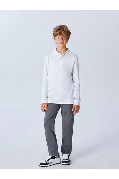 LC Waikiki Lcw Kidsgray Elastic Waist Boys' School Trousers