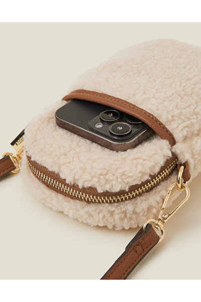 Accessorize Kürklü Telefon Çantası