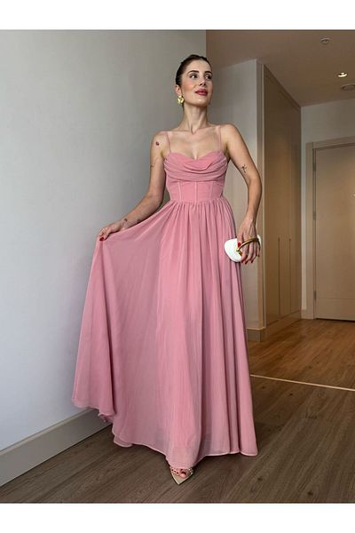 YK FASHION Elsa Corset Tulle Evening Dress