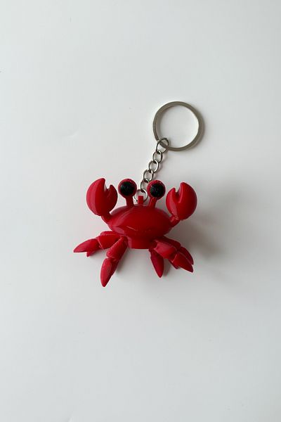 sin istanbul Crab Silver Chain Keychain