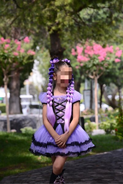 Mir Kar Kuromi Elbise ve 2'li Saç Tokası 5 Yaş