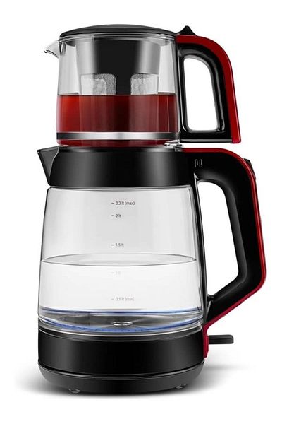 slmbutiq Lvnmblya Glass Tea XL 2 in 1 Glass Tea Machine Red Shop Deesing 224120