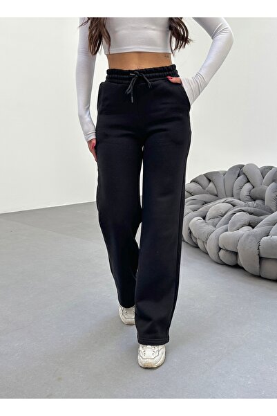 veres Sorane Μαύρο Χειμερινό Φούτερ με Fleece Εσωτερικά