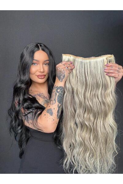 Suzan Peruk Akdeniz Balyajı U part Geniş Çıtçıt saç +2 yan minik saç hediyeli...