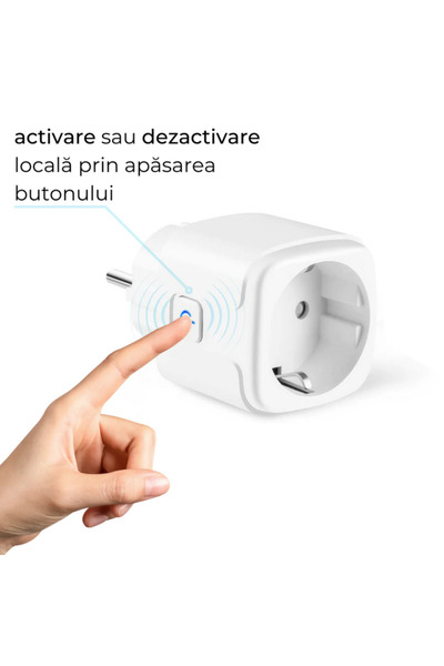 VisionHub Wifi smart socket, energy consumption monitoring, Timer, app, Charging protection, Alexa, Tuya