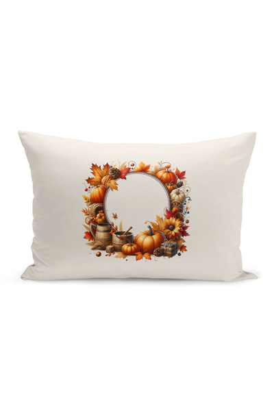 Bertille Home Φθινοπωρινή σειρά - Κάλυμμα μαξιλαριού με ριχτάρι διπλής όψης (...