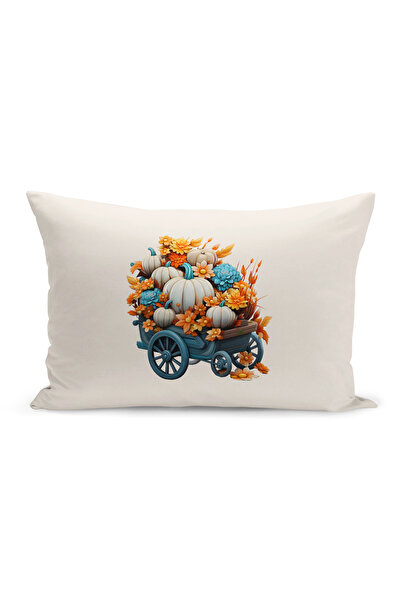 Bertille Home Φθινοπωρινή σειρά - Κάλυμμα μαξιλαριού με ριχτάρι διπλής όψης (...