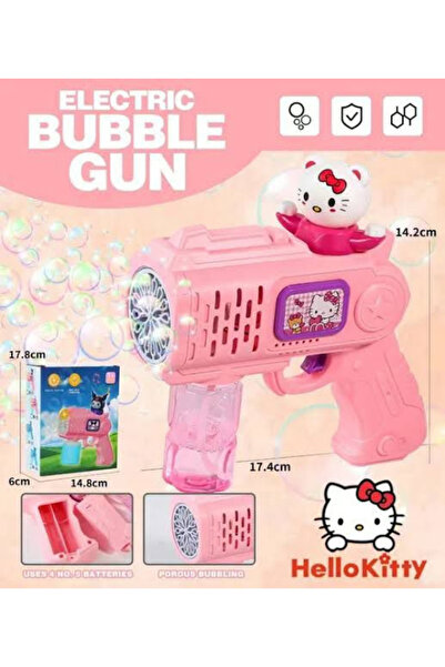 ZİVENTA Bubble Gun|Köpük Oyuncağı|Baloncuk|Işıklı ve Karakter Figürlü| KUROMİ / HELLO KİTTY / AYICIK