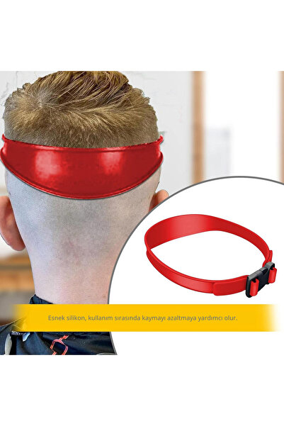 Generic Ayarlanabilir Saç Kesim Kılavuzu - Fade ve Ense Tıraşı için Silikon Şablon - Evde Profesyonel Bakımı