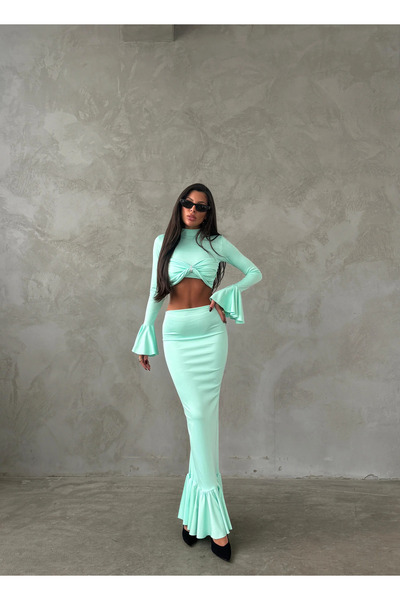 AFİTAP Zirconium Stone Detail Double Set