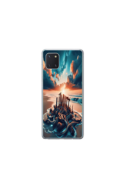 Atlas Husa Silicon HQCover compatibila cu Samsung Galaxy Note 10 Lite, Plaja,...