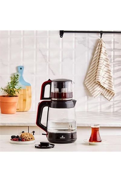 slmbutiq Lvnmblya Glass Tea XL 2 in 1 Glass Tea Machine Red Shop Deesing 224120