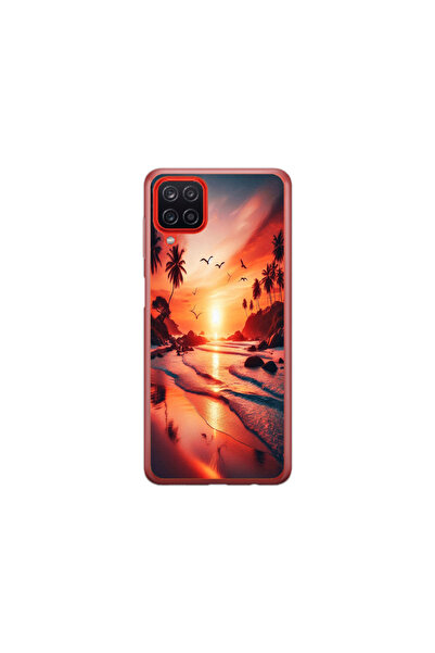 Atlas Θήκη HQCover από σιλικόνη συμβατή με Samsung Galaxy A12, Sunset, SP1M00008