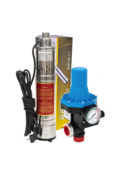 DDT *Super pret* Pompa submersibila QGD 3.0, 1100 W, 120 m inaltime, 3 mc/h, 1" + Prescontrol EPC-3