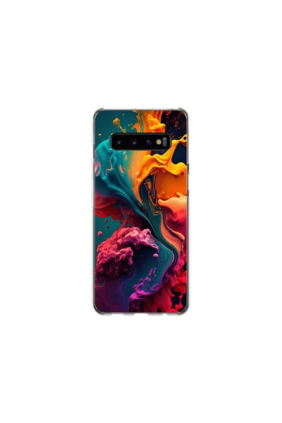 Atlas Θήκη HQCover από σιλικόνη συμβατή με Samsung Galaxy S10, Color Explosio...