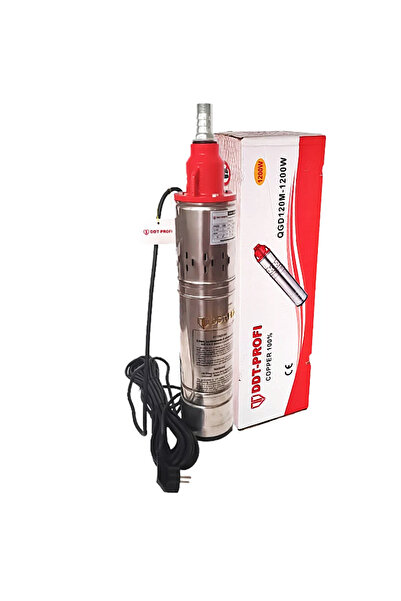DDT Pompa submersibila, Bobinaj 100% cupru, DDT-PROFI, QGD120-1.2 , 1.2 kW, Inox+Fonta, 3 m³/h, 120 m