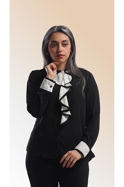 SUGA Ruffles Classic Blouse