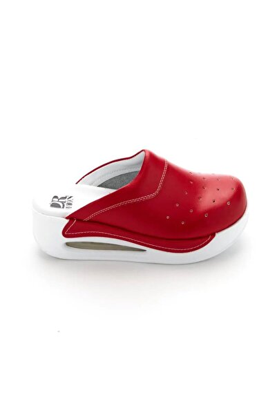 DRMOON Red Women's Airmax Orthopedic Medical Clogs
