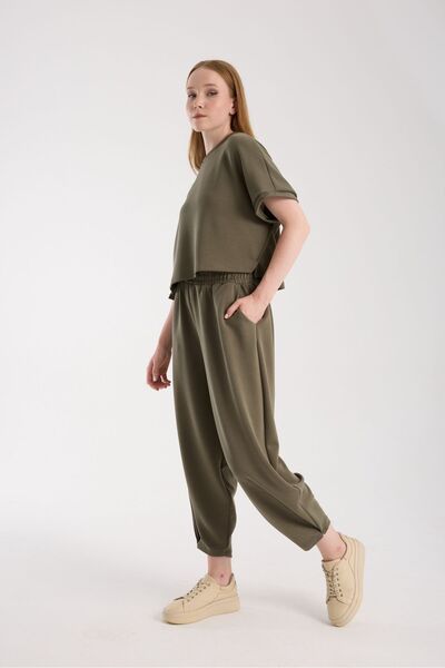 amurpars Crop Shalwar Bottom-Top Set