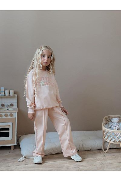 morpembej kadın erkek çocuk 2 Thread Lycra Cotton Girl's Suit – Comfortable and Stylish