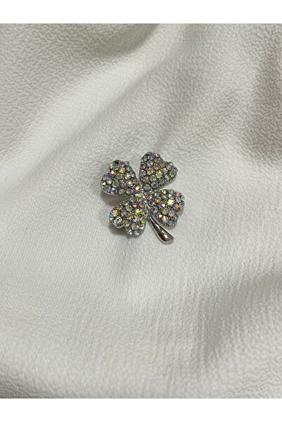 Çelik Lucky Store Dört Yapraklı Yonca Broş