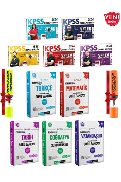 Yargı Yayınları 2026 - KPSS Yargı Video Ders Notu + Pegem Çözümlü Soru Bankas...