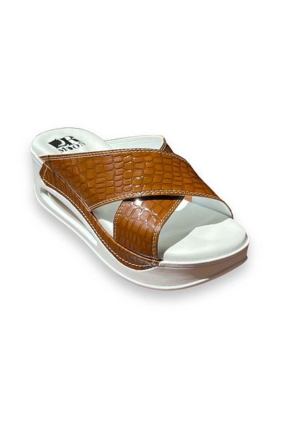 DRMOON Orthopedic sandals with straps, women, brown