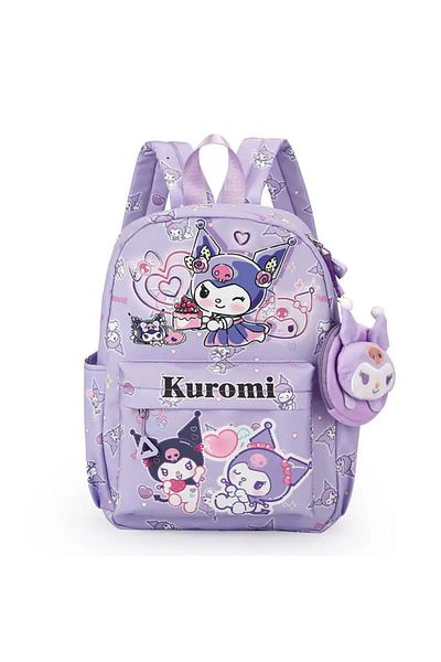 So Iconic Sanrio Kuromi Character Bag & Medium Size Purple Color School Backpack