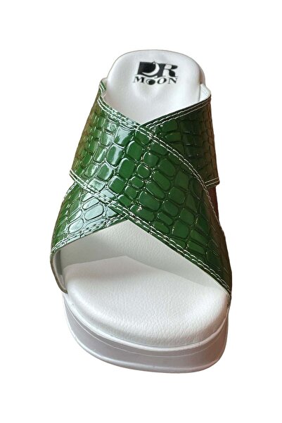 DRMOON Orthopedic sandals with straps, women, green