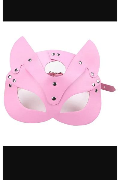 Sofya Passion Sexy Bunny Eared Leather Look Fancy Mask, Costume Accessory, Sexual Games