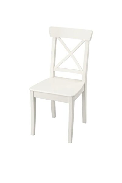IKEA İngolf ahşap sandalye, beyaz