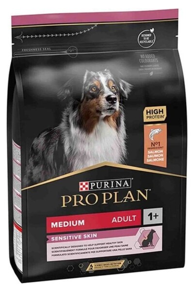 Pro Plan Proplan Medium Adult 3kg Somon Köpek Sensitive Skin Somonlu Yetişkin...