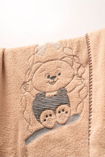 MAHFEL 100% Welsoft Thick Double Layer 1St Class Baby & Kids Blanket Brown