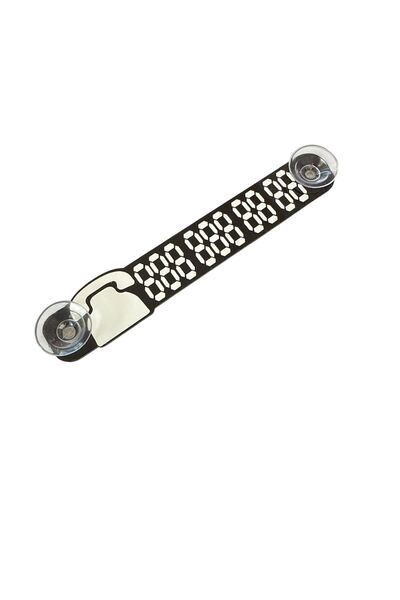 Oto Aksesuarcım رقم الهاتف الأمامي لزجاج السيارة، سلك بارك، زجاج شبكي، أسود وأبيض