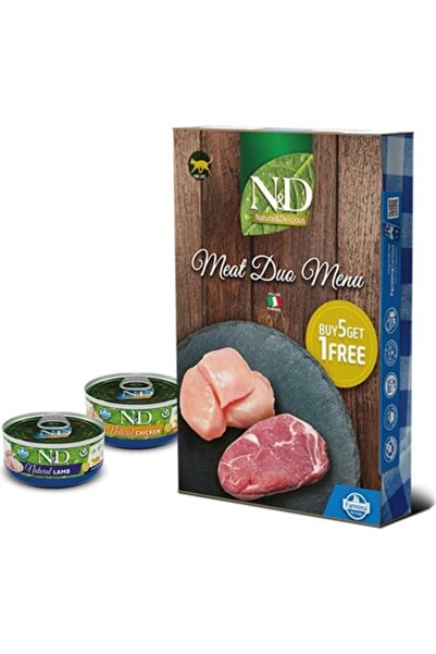 N&D Meat Duo Menu Kedi Konservesi Yaş Mama 6X70GR