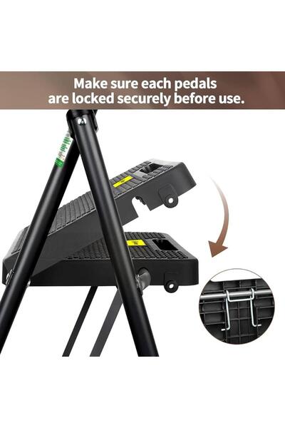 Gharaib Al Tuhaf 3-Step Home Ladder - Safe and Durable Design for Everyday Use